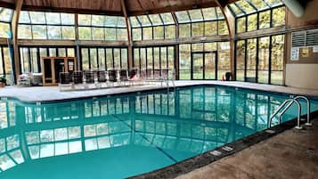 Indoor pool, a heated pool