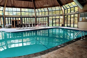 Indoor pool, a heated pool
