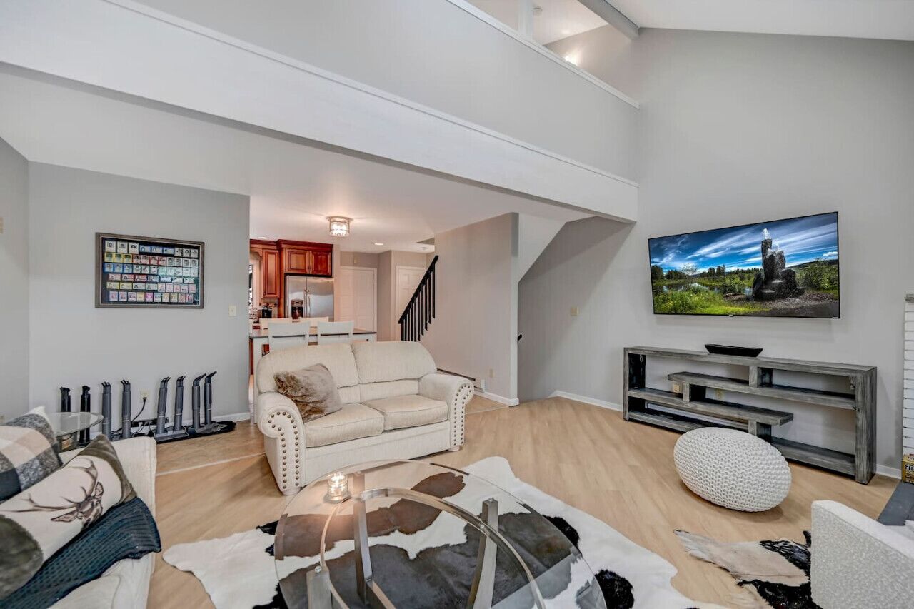 TV connectée, cheminée