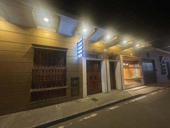 Front of property – evening/night