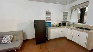 Deluxe Apartment | Private kitchen | Fridge, coffee grinder