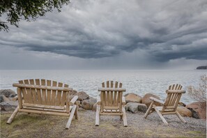 Cabin, 1 King Bed (On The Beach) | Lake view - On The Beach (Tahoe Vista)