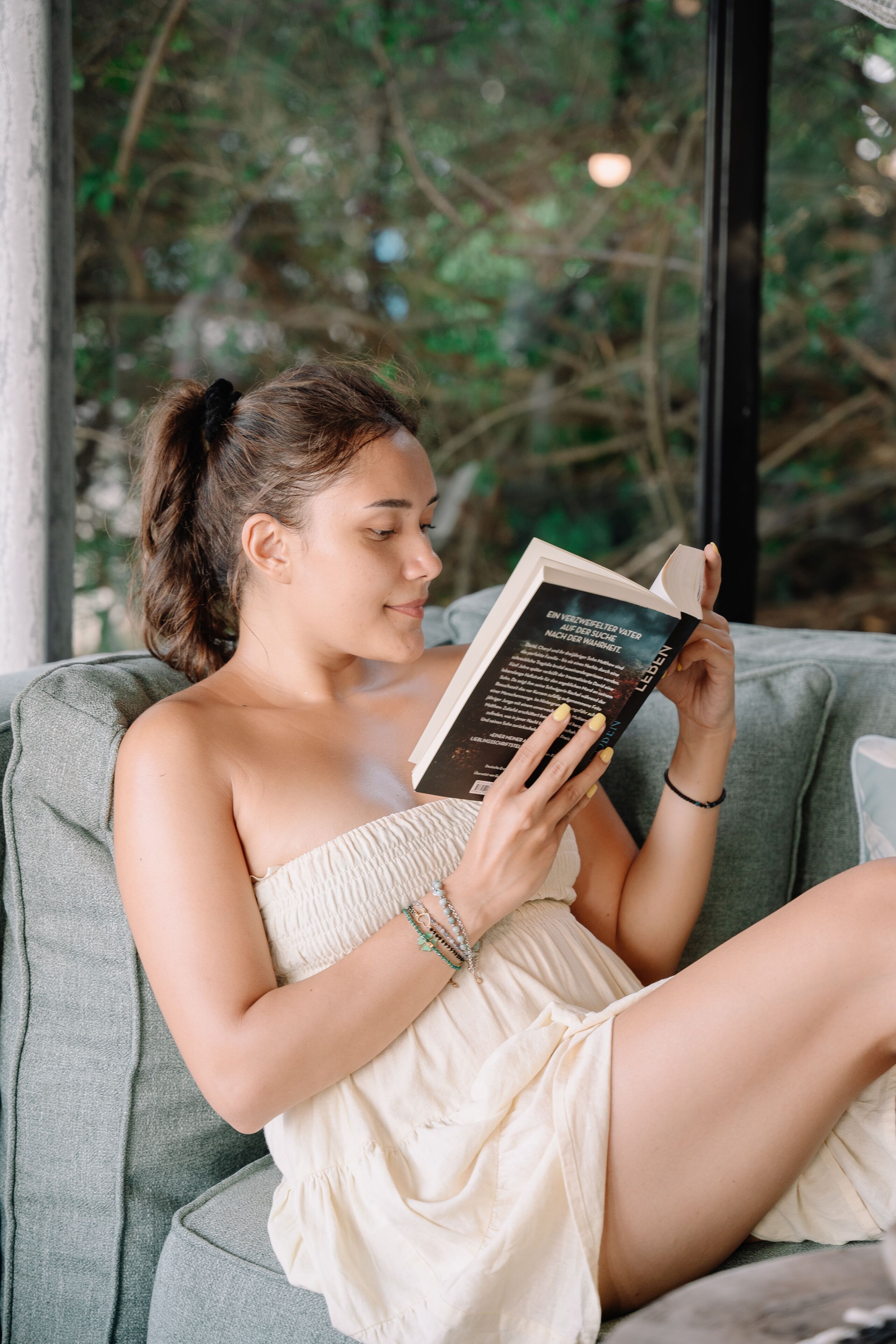 Cabane, 1 très grand lit, vue océan | Salle de séjour