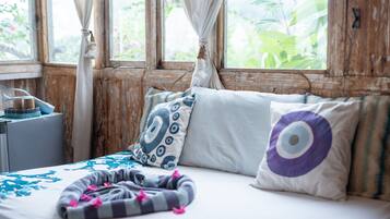 Deluxe-træhus - 1 queensize-seng - havudsigt | Ekstra senge