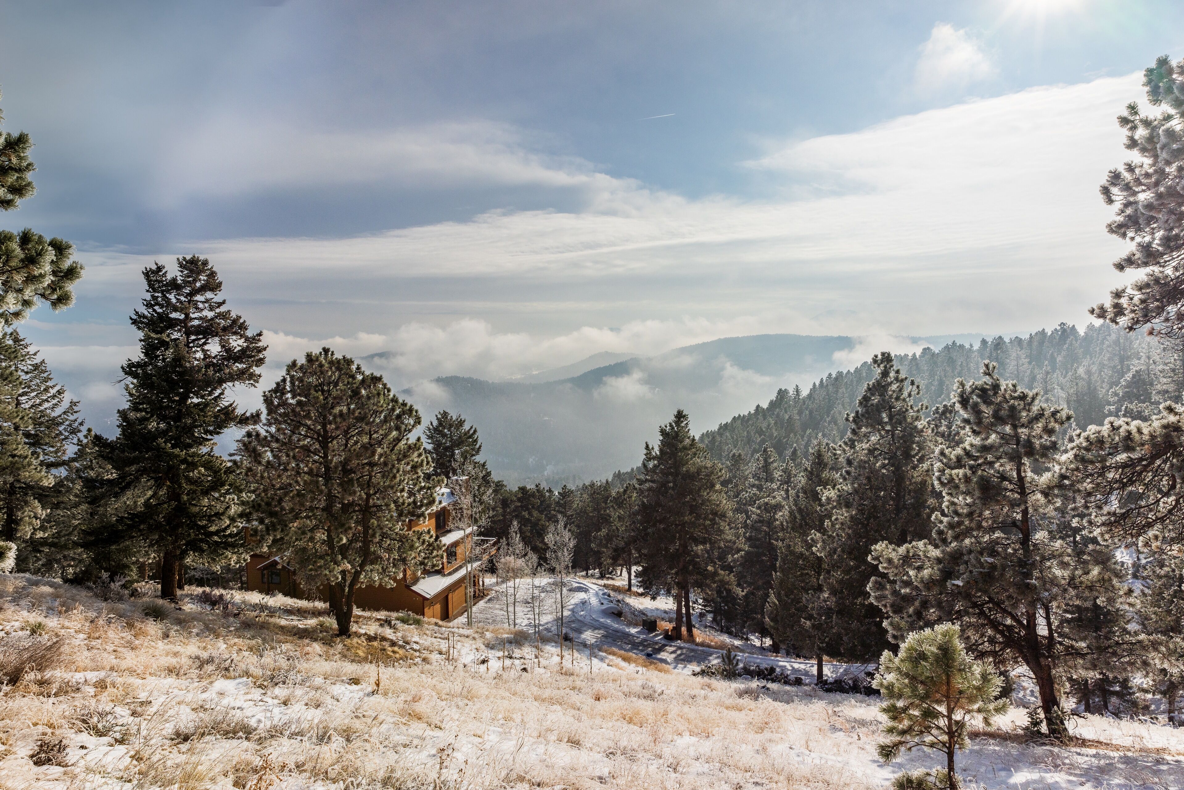 NEW! Evergreen Mountain Basecamp- home with hot tub on 10 private acres!