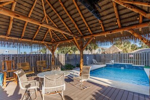 A heated pool - Private Heated Pool with Palapa, Golf Cart Included (Port Aransas)