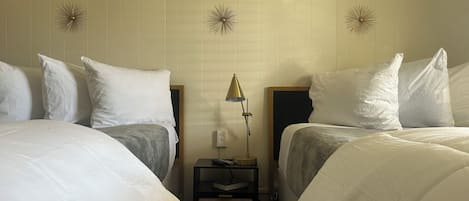 Standard Room, 2 Double Beds | Free WiFi, bed sheets