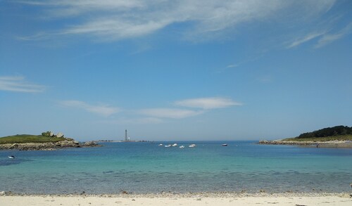 Town center of Plouguerneau, spacious duplex classified 3 stars 5 minutes from the beaches