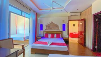 Iron/ironing board, free cots/infant beds, free WiFi, bed sheets