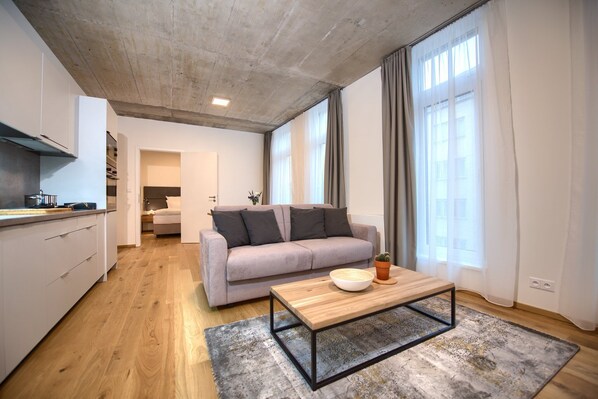 Living area - SOUK 21 - Charming One Bedroom Apartments on Soukenická (Hlavní mesto Praha)