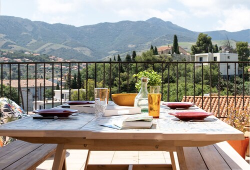 Charmante Maison Village Rooftop Panoramique 5 m Pied Plage & Centre 8 Pers