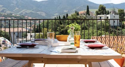 Charmante maison village rooftop panoramique 5 m plage & centre 4 ch 8 p 140m2