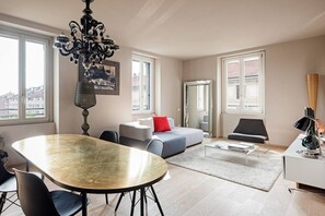Living area - Stylish Design apartment in Fashion District (Milano)