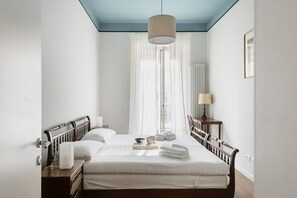 2 slaapkamers, een strijkplank/strijkijzer, wifi, beddengoed