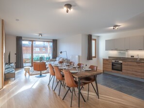 Interior - New apartment 108m², center Huez, parking, wifi, 6 guests (Huez)