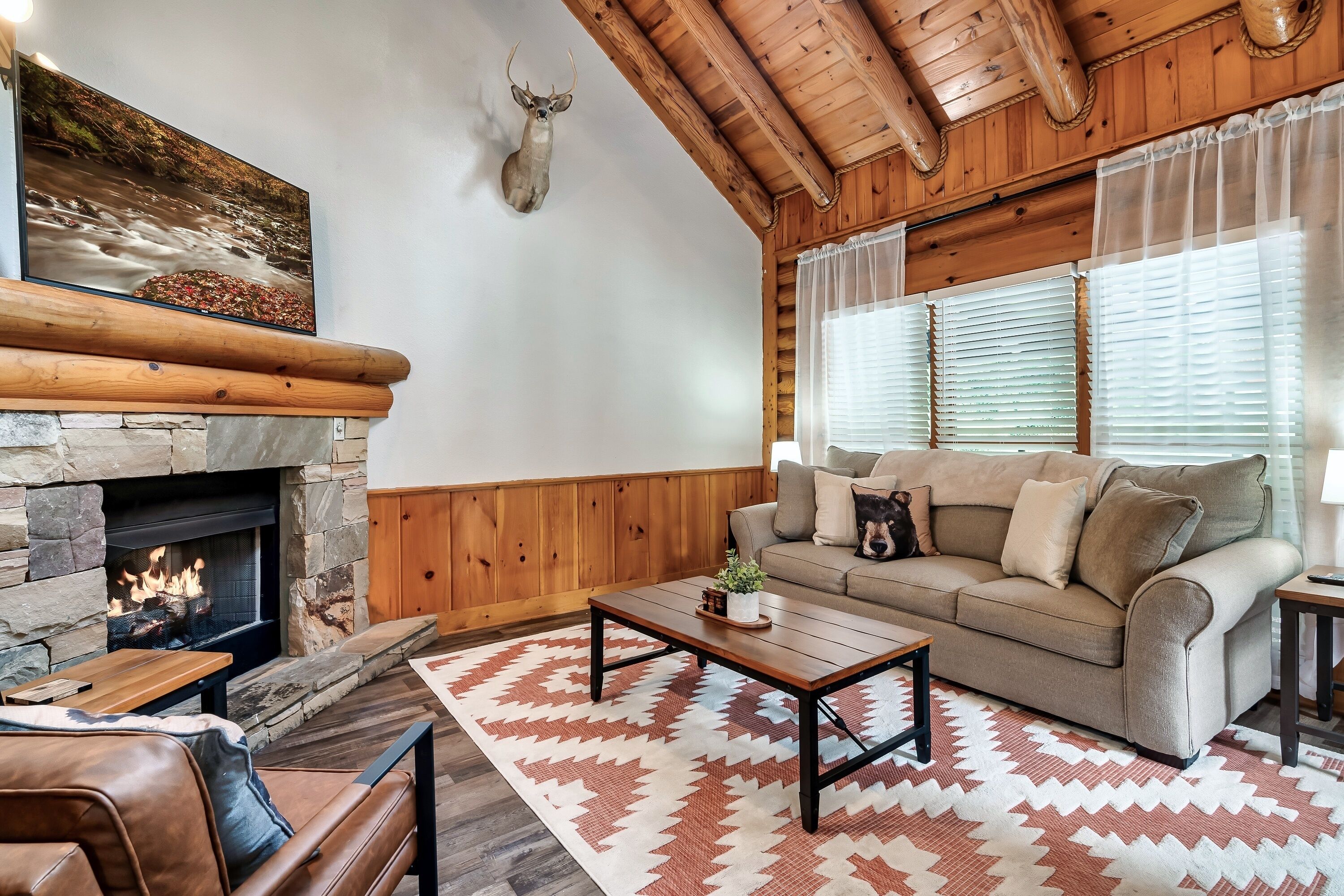Smart-TV, Kamin, Videospiele