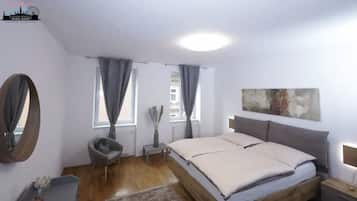 2 bedrooms, iron/ironing board, free WiFi, bed sheets