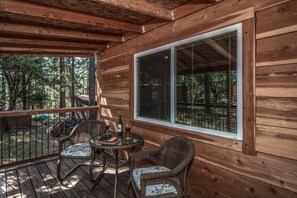 Outdoor dining - SneakAway in the Historic UpperCanyon! (Ruidoso)