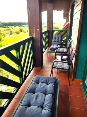 Panoramic Quadruple Room, 1 Bedroom, Balcony | Terrace/patio - Hotelik Mazurska Chata (Mikolajki)