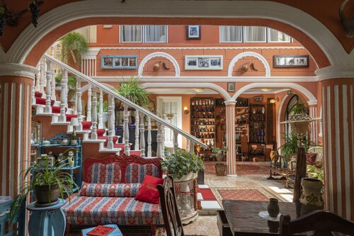 Experience the charm of a cozy Hotel that exudes the ambiance of vintage Georgia