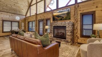 Cabin, 2 Bedrooms | Living area