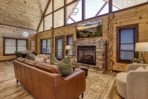 Living area - Er29 - Pop's Perch 2 Bedroom Cabin by RedAwning (Pigeon Forge)