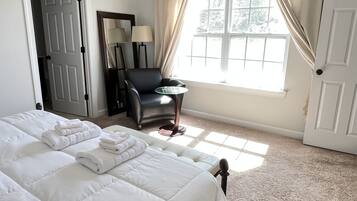 2 slaapkamers, een strijkplank/strijkijzer, wifi, beddengoed