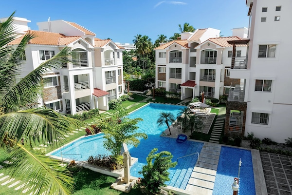 Pool View from Balcony