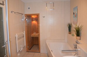 Shower, hair dryer