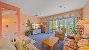 Smart TV, DVD player, books
