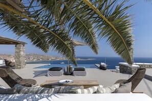 Outdoor pool - Villa Paoli - Private Pool, Sea View & Jacuzzi (Mykonos)