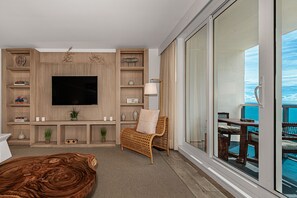 スマートテレビ、ミュージックライブラリ、ステレオ