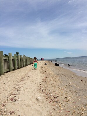 Beach - WATERFRONT, PRIVATE SANDY BEACH ON PECONIC BAY (South Jamesport)