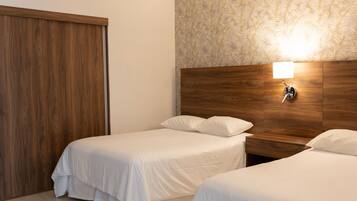 Standard Suite, 2 Double Beds | In-room safe, desk, free WiFi