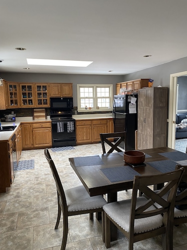 3 bedroom/2 bath home; close to EAA. Large kitchen and outside deck area.