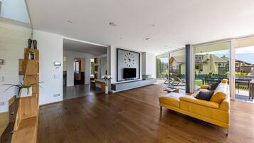 TV, fireplace, table tennis, stereo