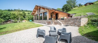 Chalet "Gîtes Le Titlis" with Mountain View, Private Pool and Wi-Fi