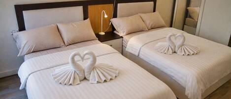 Panoramic Double or Twin Room | Egyptian cotton sheets, premium bedding, pillowtop beds, minibar