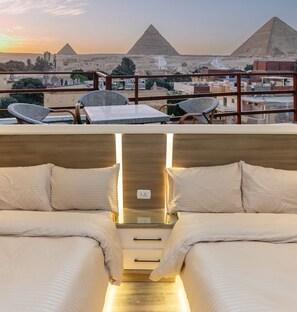 Lakens van Egyptisch katoen, luxe beddengoed, pillowtop-bedden