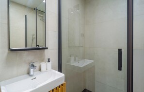 Shower, hair dryer