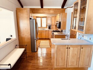 Fridge, microwave, oven, stovetop - In-Town Convenience. Family-Friendly 5BR Sleeps 13!   (Rehoboth Beach)