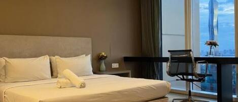 1 室のベッドルーム、デスク、アイロン / アイロン台、WiFi