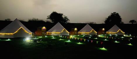 Overnatningsstedets område