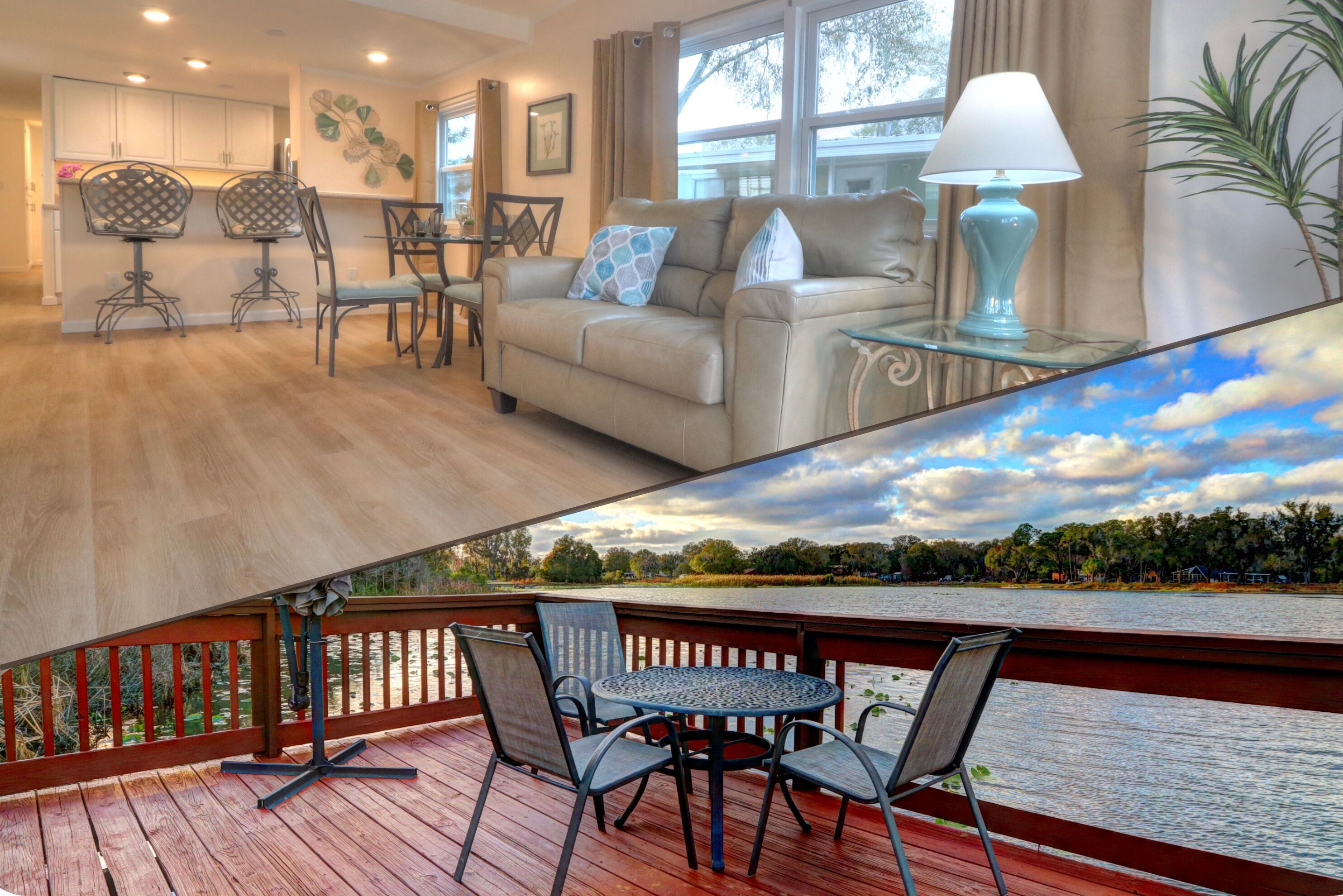 BEAUTIFUL remodeled house at lake with fishing pier in GREAT LOCATION, N. Tampa