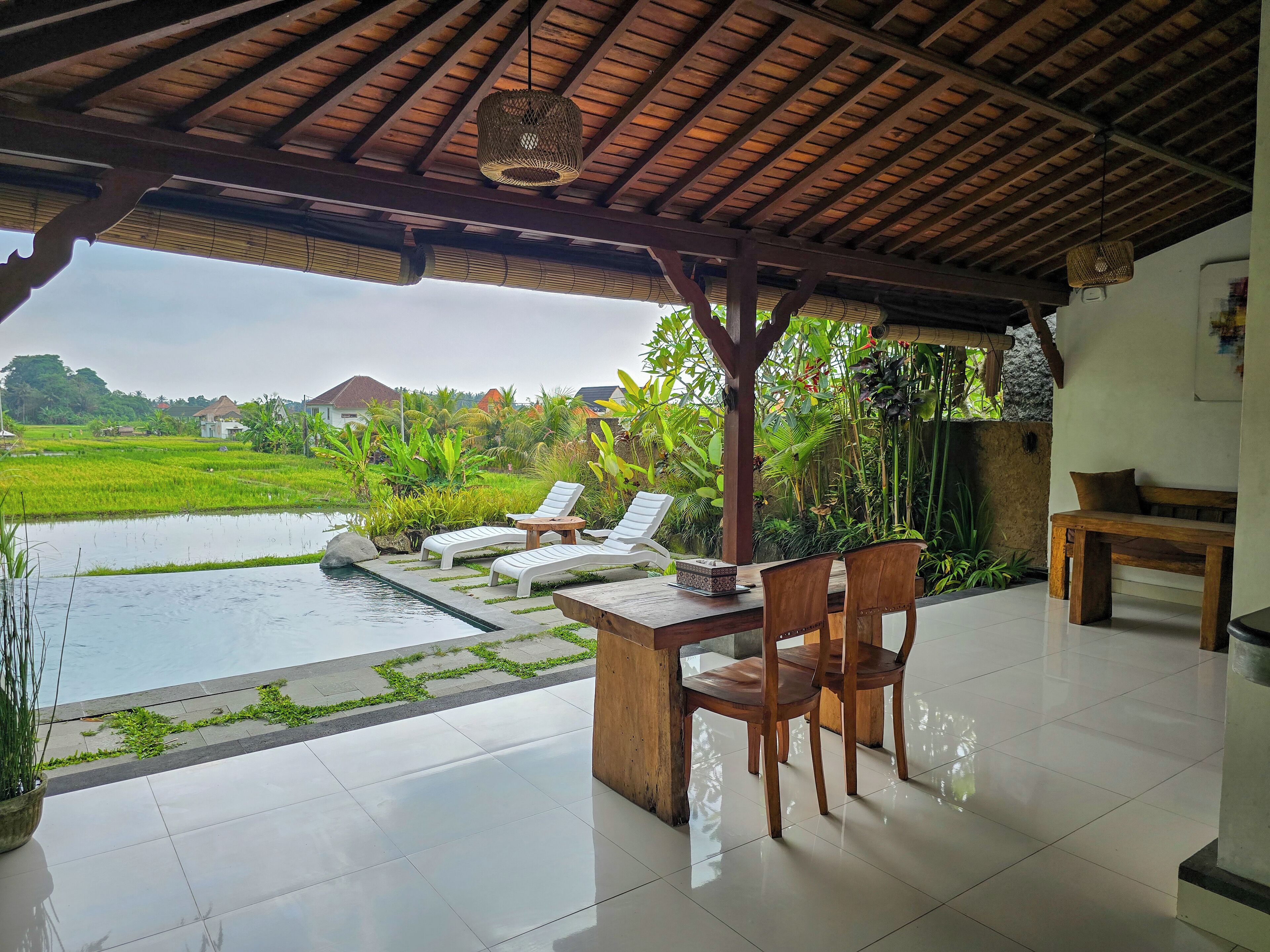 Standard Villa, 1 King Bed, Pool View, Garden Area | Living area | 60-inch Smart TV with cable channels