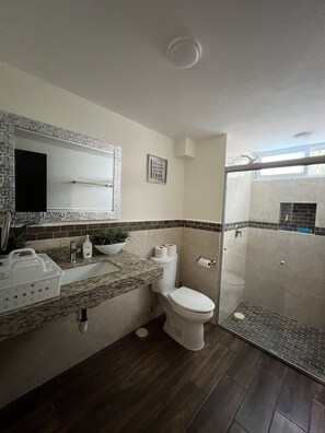 Shower, towels