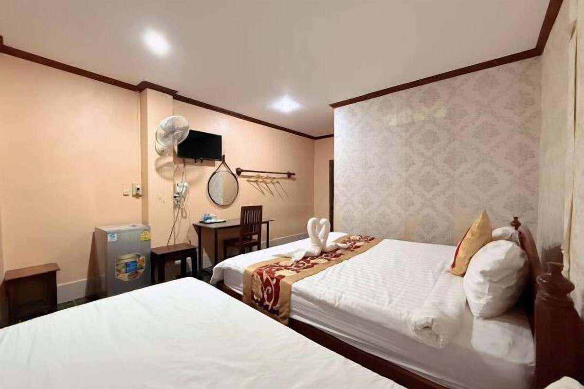 Premium bedding, down duvets, memory-foam beds, desk