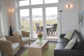 TV connectée, cheminée, lecteur de DVD, chaîne hi-fi