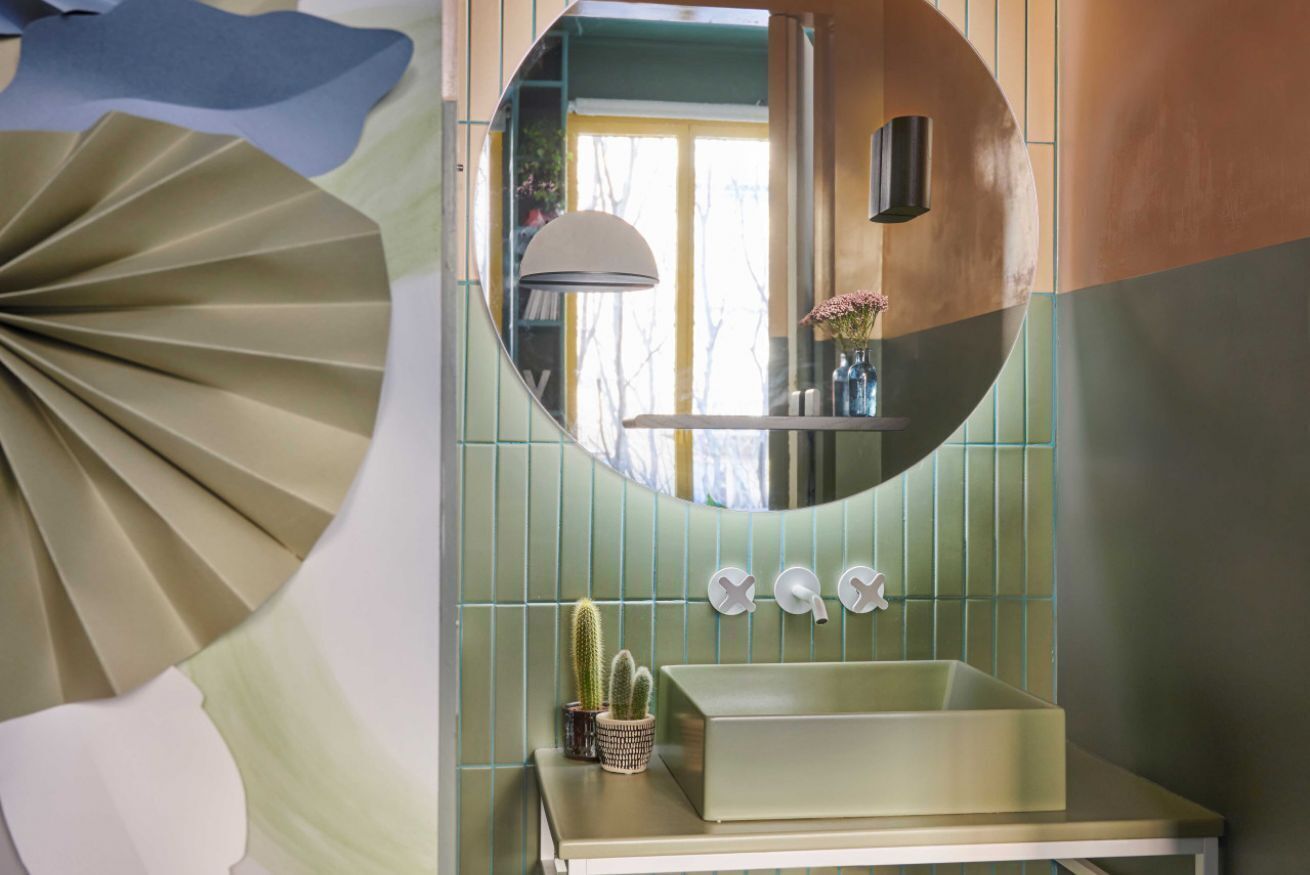 Dusche, Bidet, Handtücher