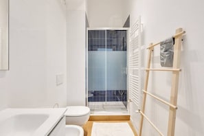 Shower, hair dryer, bidet